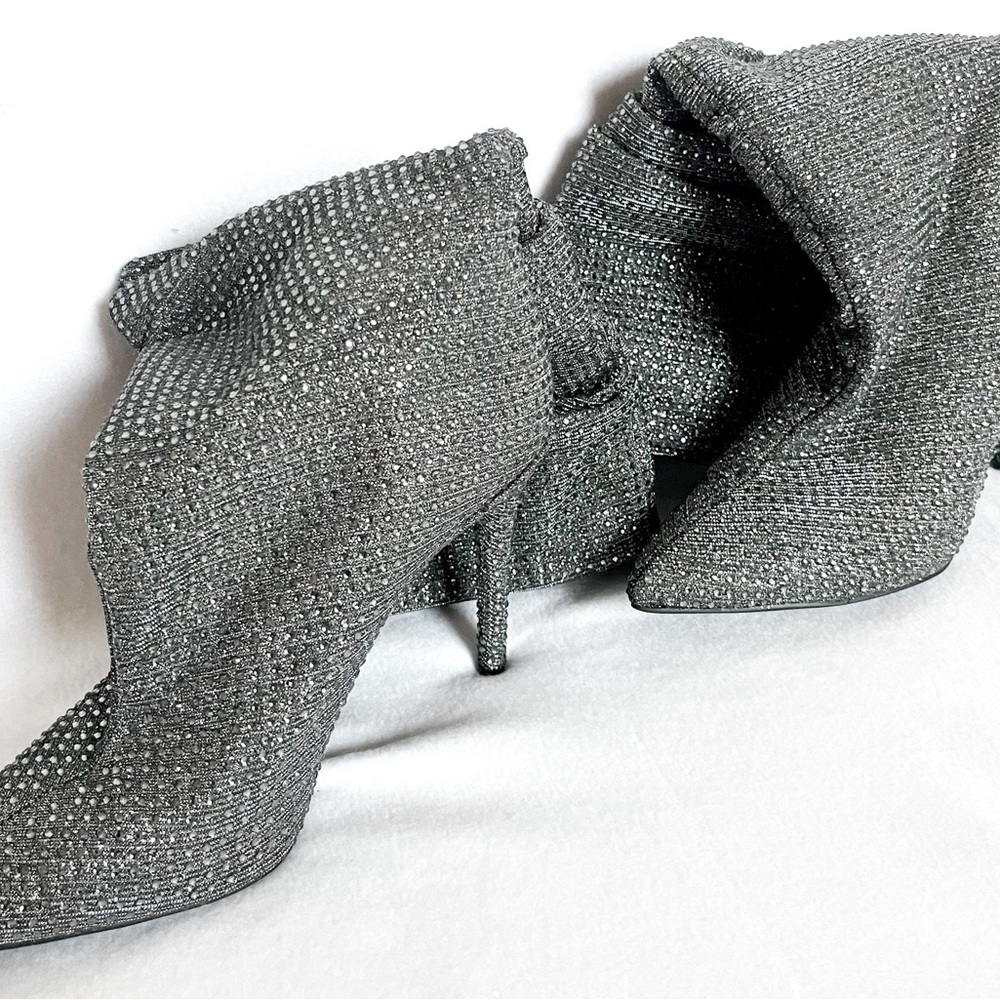 Jessica Simpson Layzer Slouchy Rhinestone Boots - Size 9.5